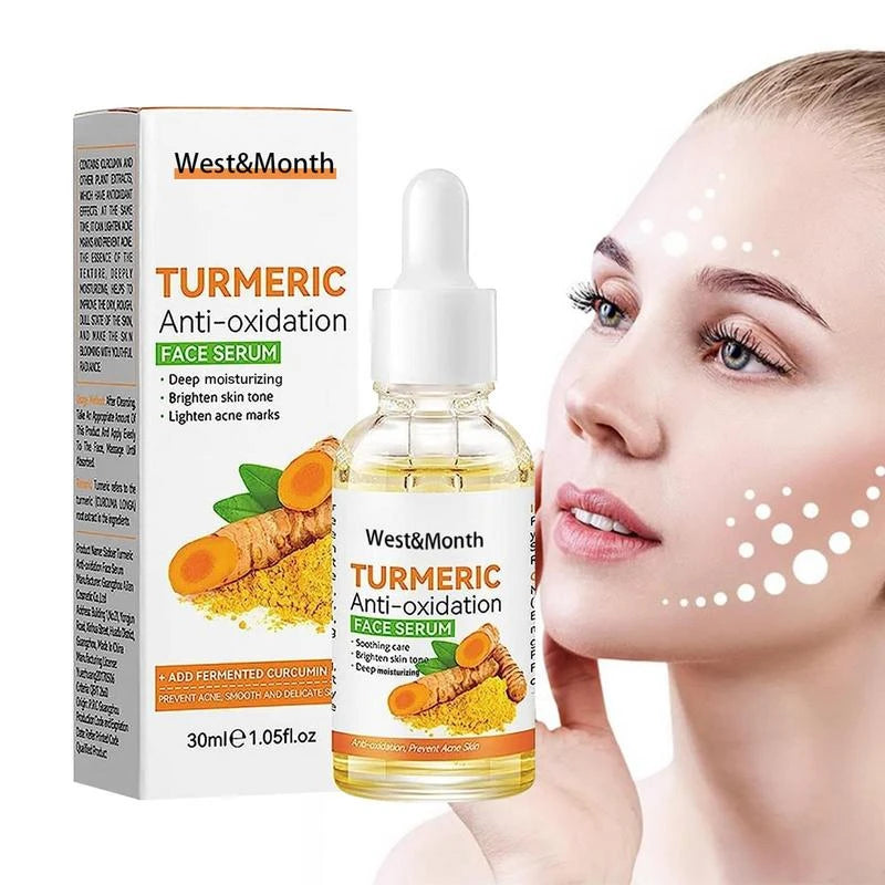 Ser pt Pete Pigmentare, Riduri & Acnee - Extract de Turmeric si Ulei de Masline, 30ml
