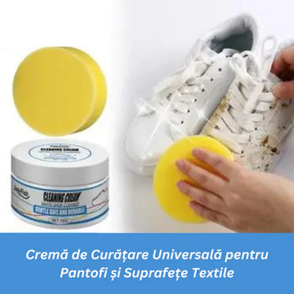 Cremă universala de curatare pt pantofi si suprafete textile